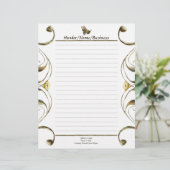 Scroll Honey Bee Lined (Standing Front)