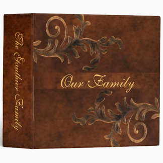 Scroll Leaf Two Inch Family Album Binder