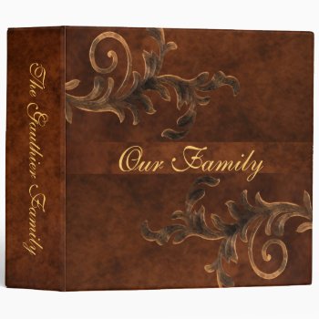 Scroll Leaf Two Inch Family Album Binder by TheInspiredEdge at Zazzle