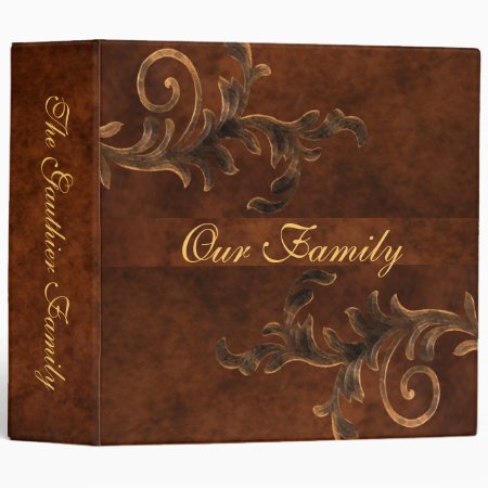Scroll Leaf Two Inch Family Album Binder