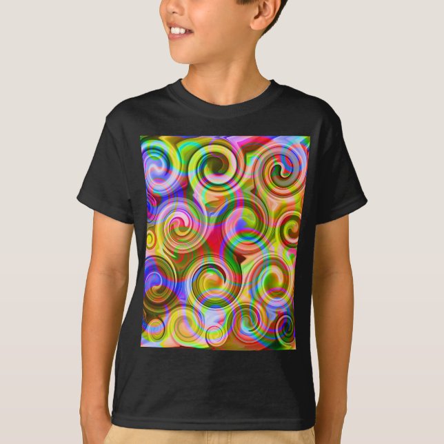 Scroll Pastel geometrical abstract  T-Shirt (Front)