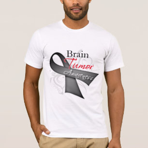 Scroll Ribbon - Brain Tumor Awareness T-Shirt