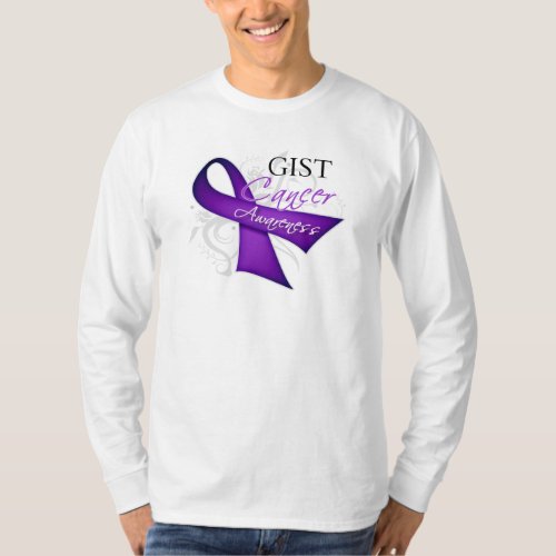 Scroll Ribbon GIST Cancer Awareness T_Shirt