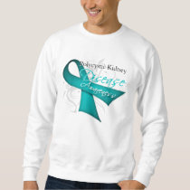 Scroll Ribbon  Polycystic Kidney Disease Awareness Sweatshirt