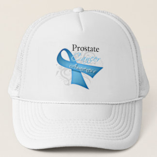 Scroll Ribbon Prostate Cancer Awareness Trucker Hat