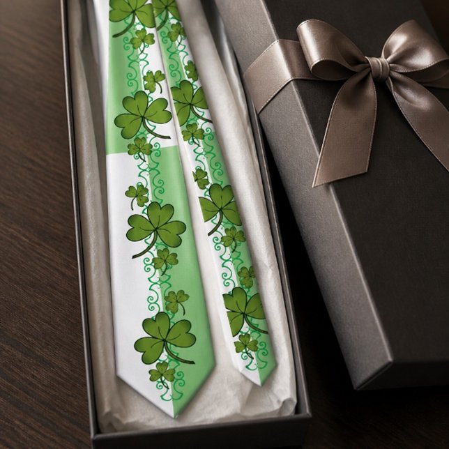 Scroll & Shamrock Men's Tie (Creator Uploaded)