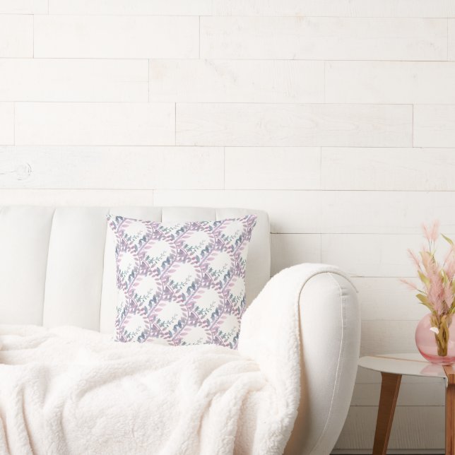 SCROLL TROPICAL LEAF PILLOW  (Couch)