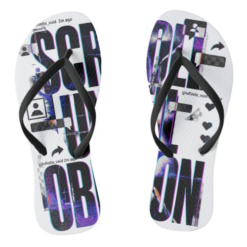 SCROLL UNTIL OBLIVION | Social Media Brutalist Typ Flip Flops
