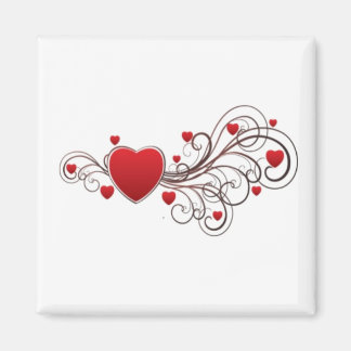 Scrolled Heart Magnet
