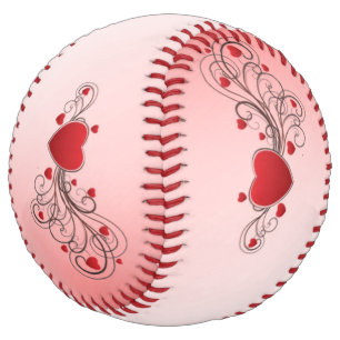 Scrolled Hearts Softball