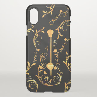 Scrolled Wood Guitars Birthday iPhone XS Case