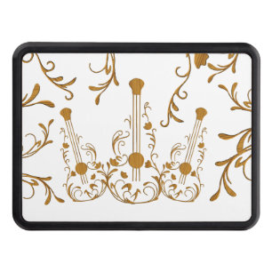 Scrolled Wood Guitars Hitch Cover