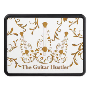 Scrolled Wood Guitars Personal Text Hitch Cover