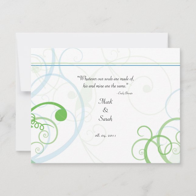 Scrolling Around 2 RSVP Card (Front)