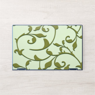 Scrolling Olive Leaves HP Laptop Skin