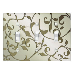 Scrolling Olive Leaves Light Switch Cover