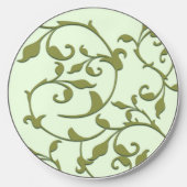 Scrolling Olive Leaves Wireless Charger (Front)