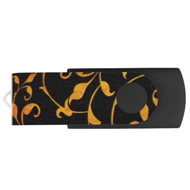 Scrolling Rust and BLack Flash Drive (Back)