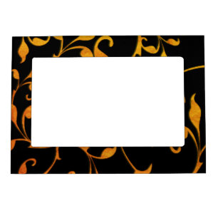 Scrolling Rust and Black Magnetic Frame