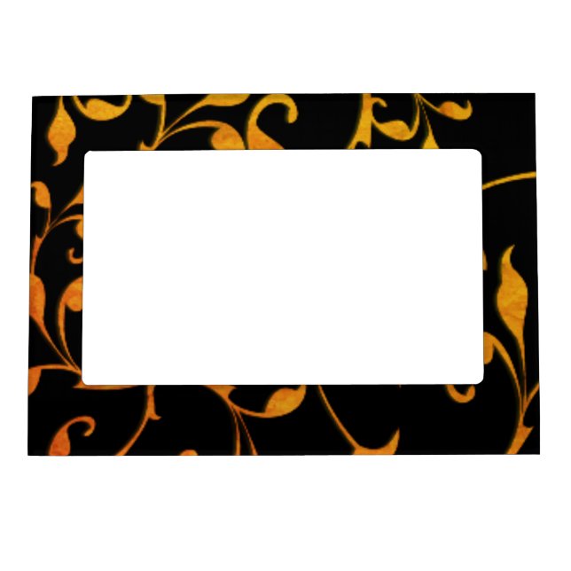 Scrolling Rust and Black Magnetic Frame (Front)