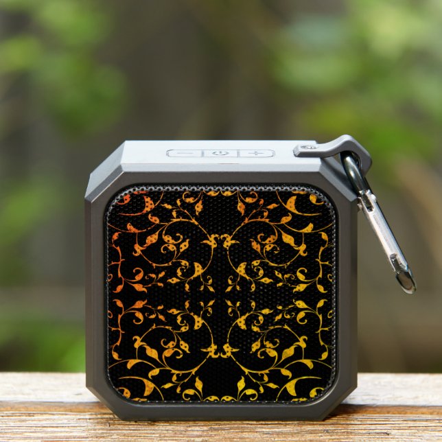Scrolling Rust and Black Silky Bluetooth Speaker (Insitu(Outdoor))
