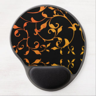 Scrolling Rust and Black Silky Gel Mouse Pad