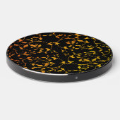 Scrolling Rust and Black Silky Wireless Charger (Front 2)