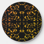 Scrolling Rust and Black Silky Wireless Charger (Front)