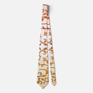 Scrolling Rust Neck Tie