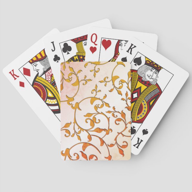Scrolling Rust Poker Cards (Back)