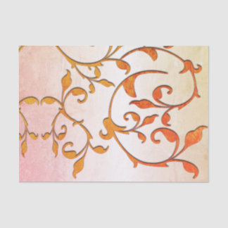 Scrolling Rust Tissue Paper