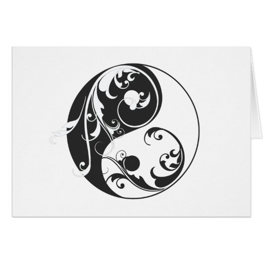 Scrolling Yin & Yang (black) (Front Horizontal)