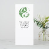 Scrolling Yin & Yang (green) (Standing Front)