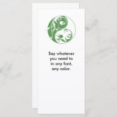 Scrolling Yin & Yang (green) (Front/Back)