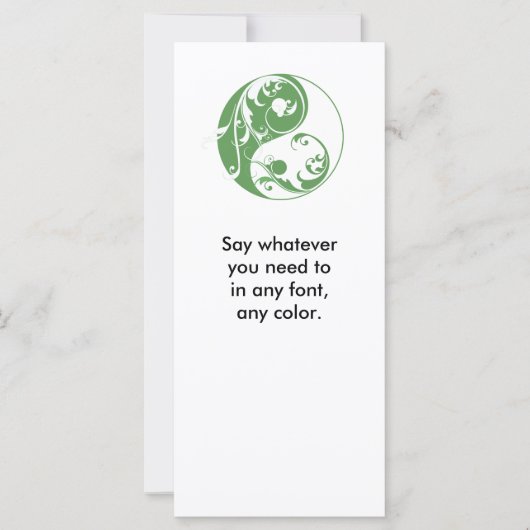 Scrolling Yin & Yang (green) (Front)