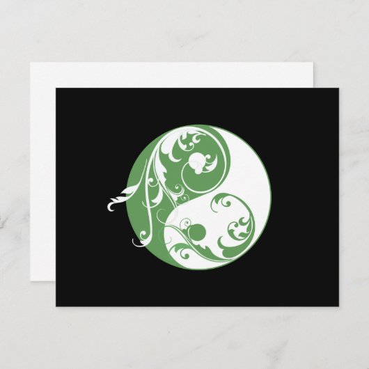 Scrolling Yin & Yang (green) (Front/Back)