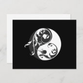 Scrolling Yin Yang Symbol (black) (Front/Back)