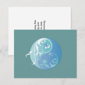 Scrolling Yin Yang Symbol (blues) (Front/Back)