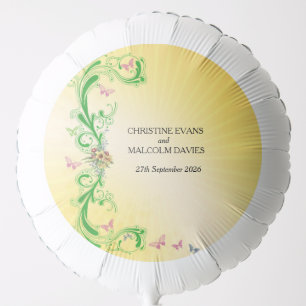 Scrolls and Butterflies Balloon