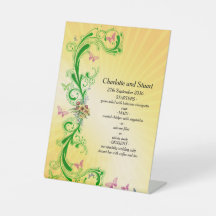 Scrolls and Butterflies Menu 