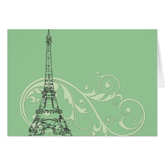Scrolls and Eiffel Tower (Front Horizontal)