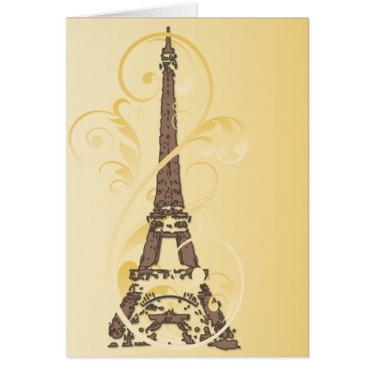 Scrolls and Eiffel Tower Cards (Front)