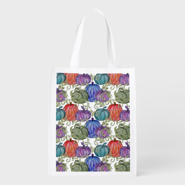 Scrolls and Pumpkins Shopping Bag (Back)