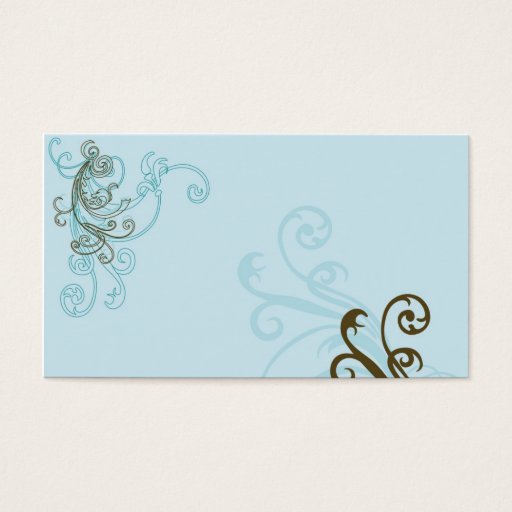 Customizable Scrolls Profile Card Business Card Template