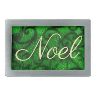 Scrollwork Green Belt Buckle