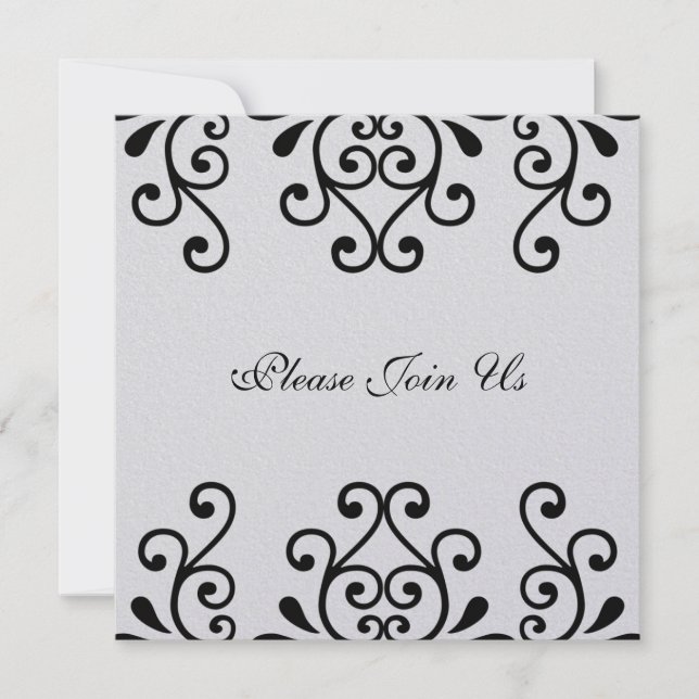 Scrollwork Invitation (Front)