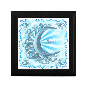 Scrolly Crescent Moon Gift Box