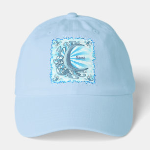 Scrolly Crescent Moon Hat