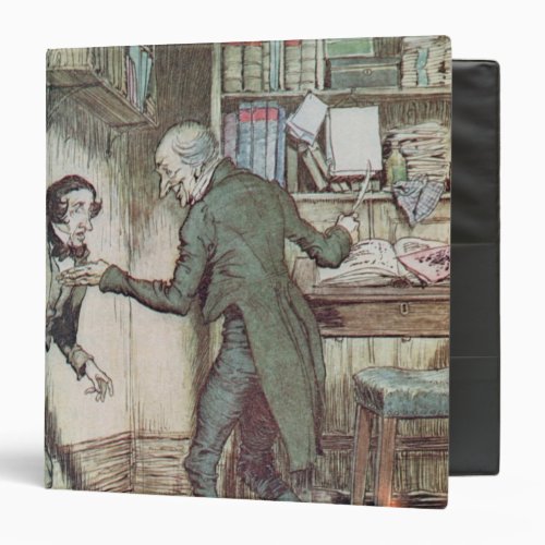 Scrooge and Bob Cratchit Binder