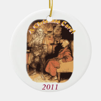 Scrooge and Marley Ceramic Ornament